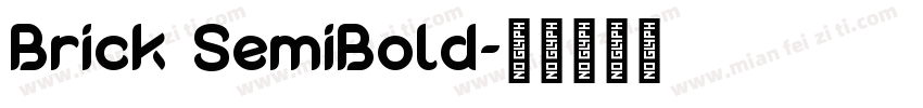 Brick SemiBold字体转换
